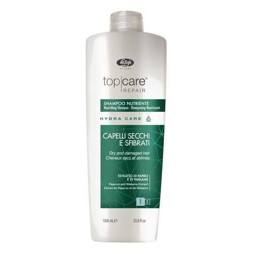 Шампунь питательный Lisap Milano Top Care Repair Hydra Care Nourishing Shampoo 1000 мл в Магнит Косметик