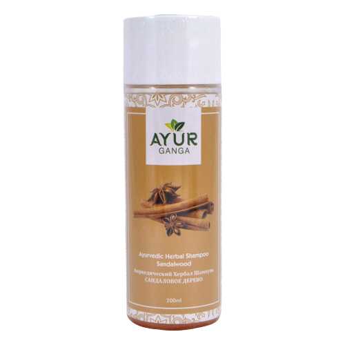 Шампунь САНДАЛОВОЕ ДЕРЕВО (Ayurvedic Shampoo SANDALWOOD) AYUR GANGA, 200мл в Магнит Косметик