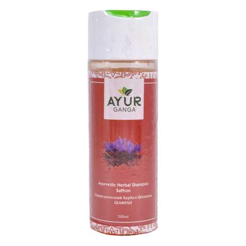 Шампунь ШАФРАН (Ayurvedic Herbal Shampoo SAFFRON) AYUR GANGA, 200мл в Магнит Косметик