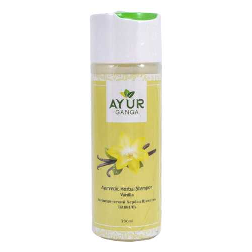 Шампунь ВАНИЛЬ (Ayurvedic Herbal Shampoo VANILLA) AYUR GANGA, 200мл в Магнит Косметик