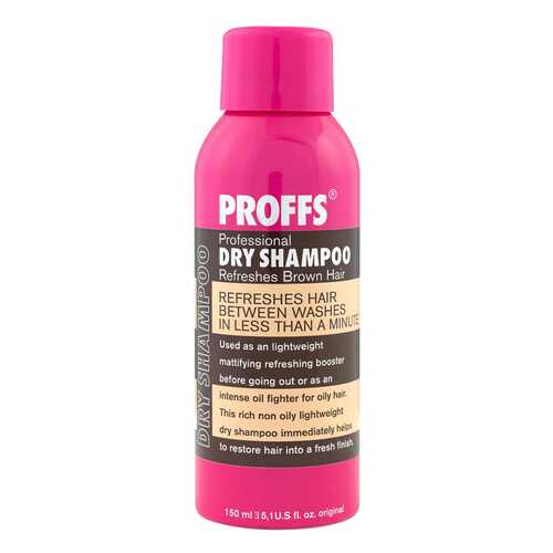 Сухой шампунь Proffs Dry Shampoo Refreshes Brown Hair 150 мл в Магнит Косметик