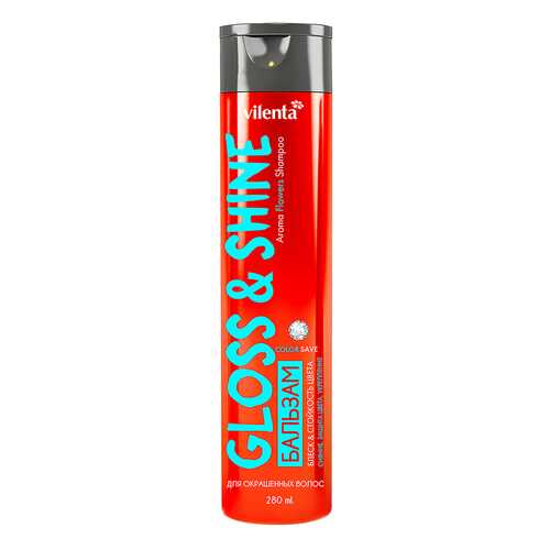 VILENTA Бальзам для окрашенных волос GLOSS&SHINE с комплексом витаминов, 280 мл в Магнит Косметик